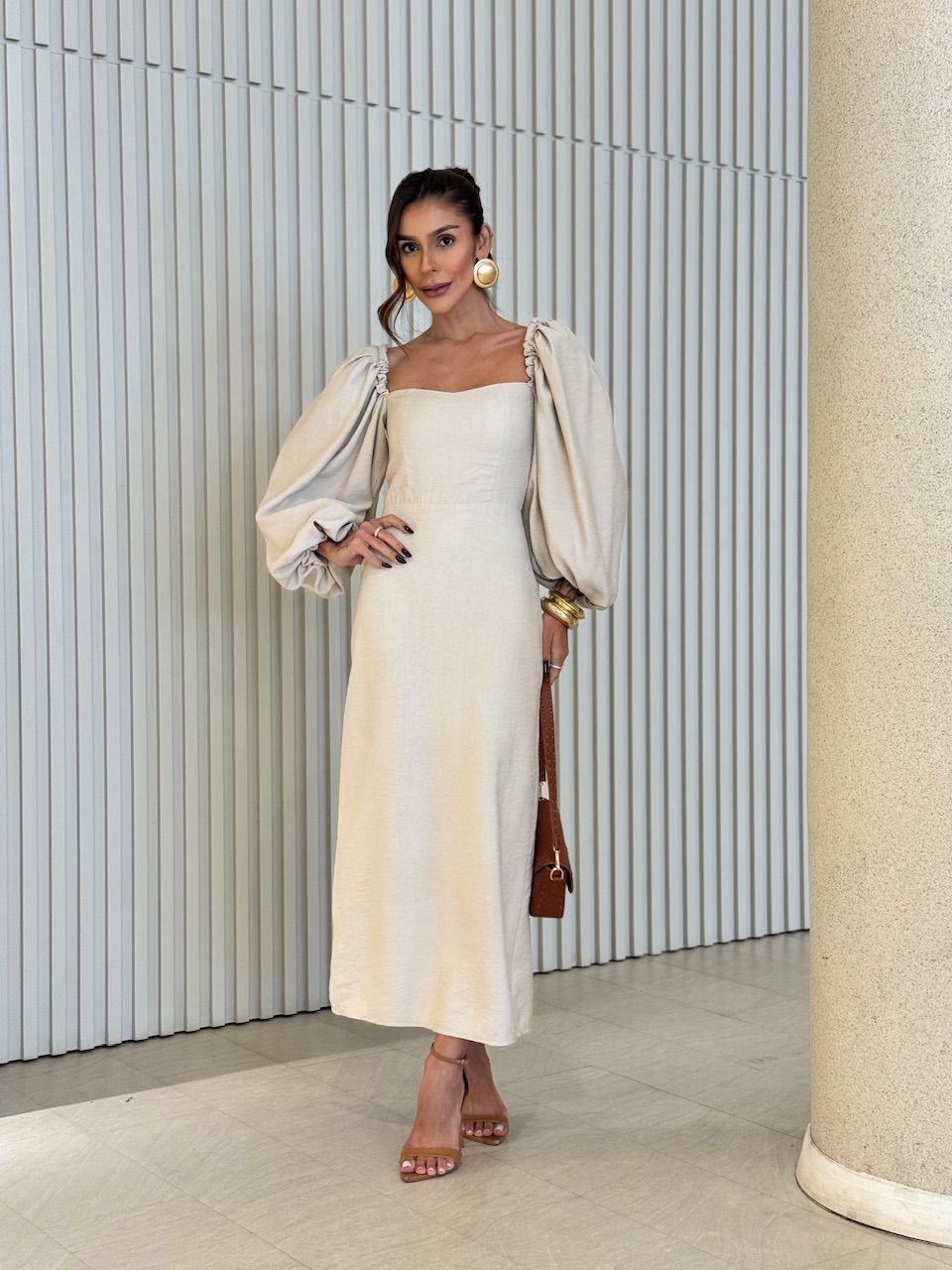 VESTIDO CF CHARLOTTE Areia