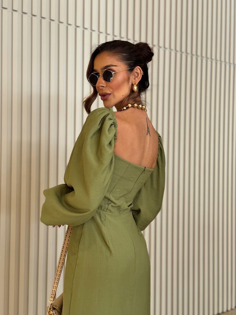 VESTIDO CF CHARLOTTE Verde Militar