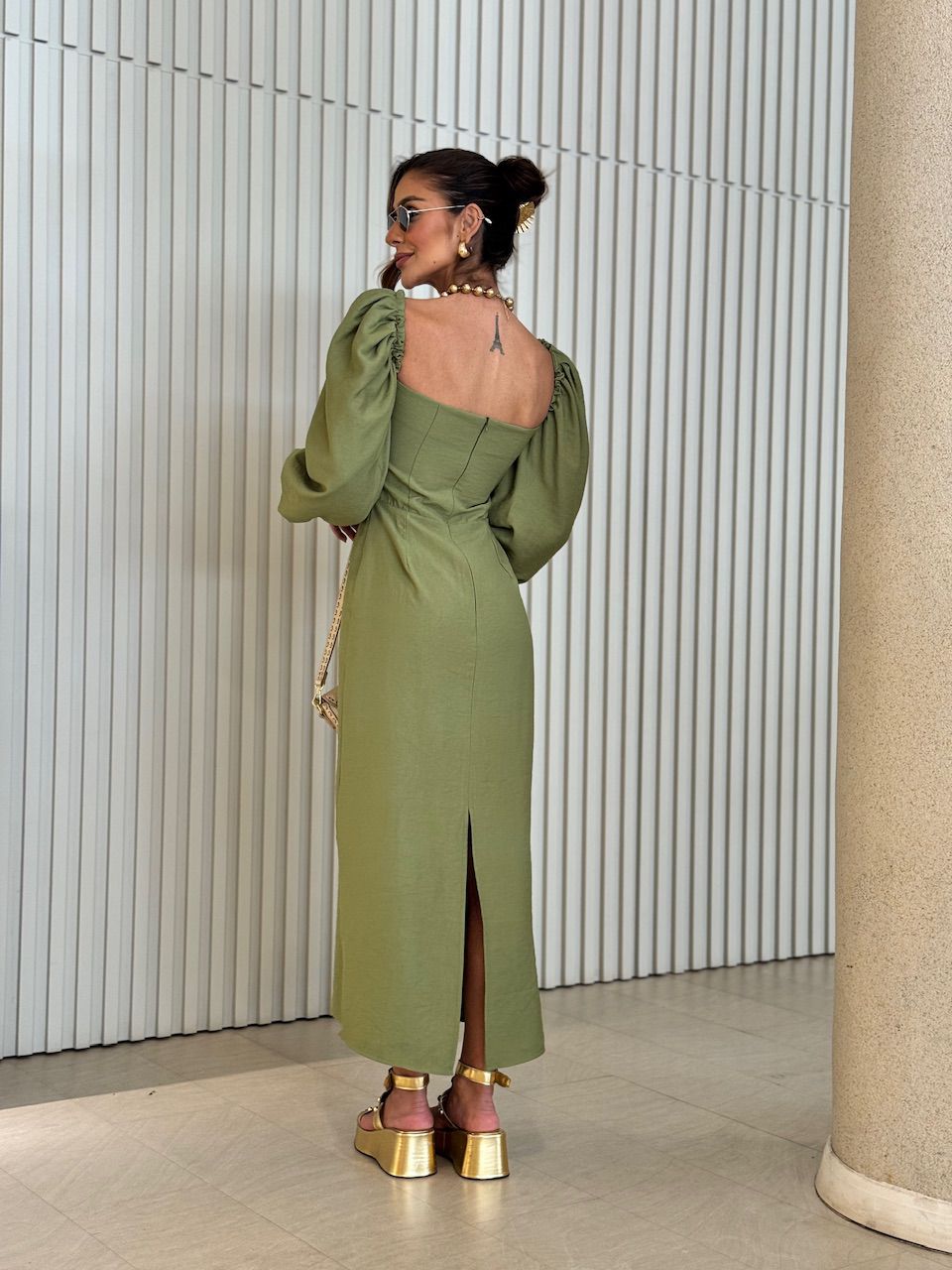 VESTIDO CF CHARLOTTE Verde Militar