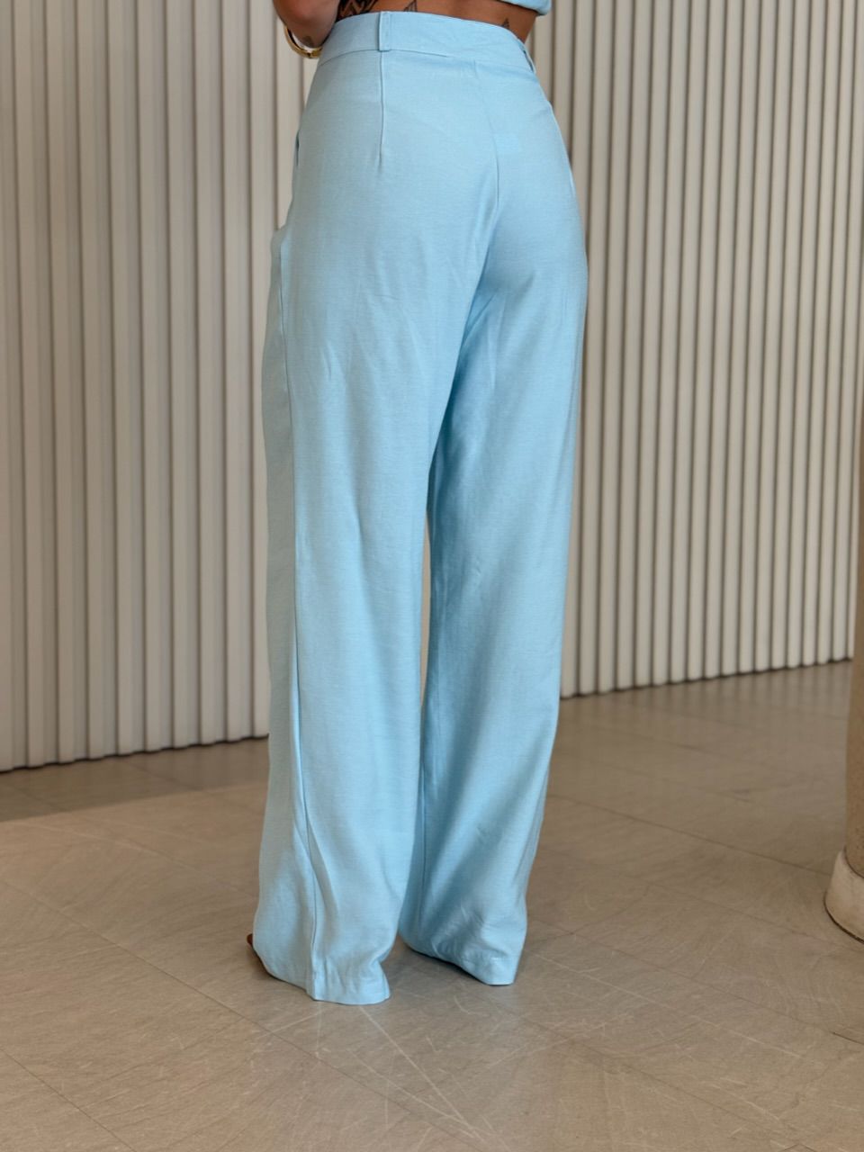 CONJUNTO MARCELA GOLA FRENTE ÚNICA AZUL