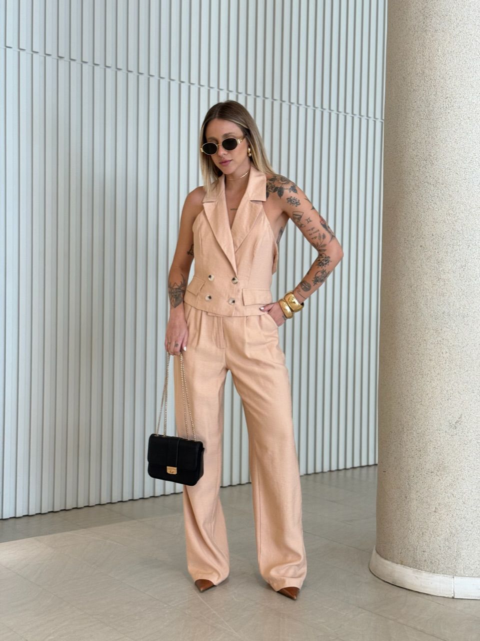 CONJUNTO MARCELA GOLA FRENTE ÚNICA NUDE