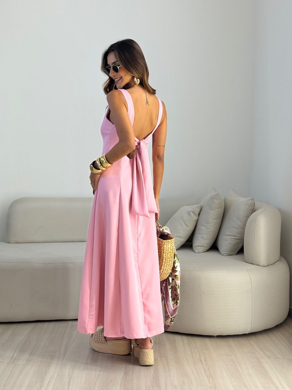 VESTIDO BEATRIZ LONGO BABY PINK