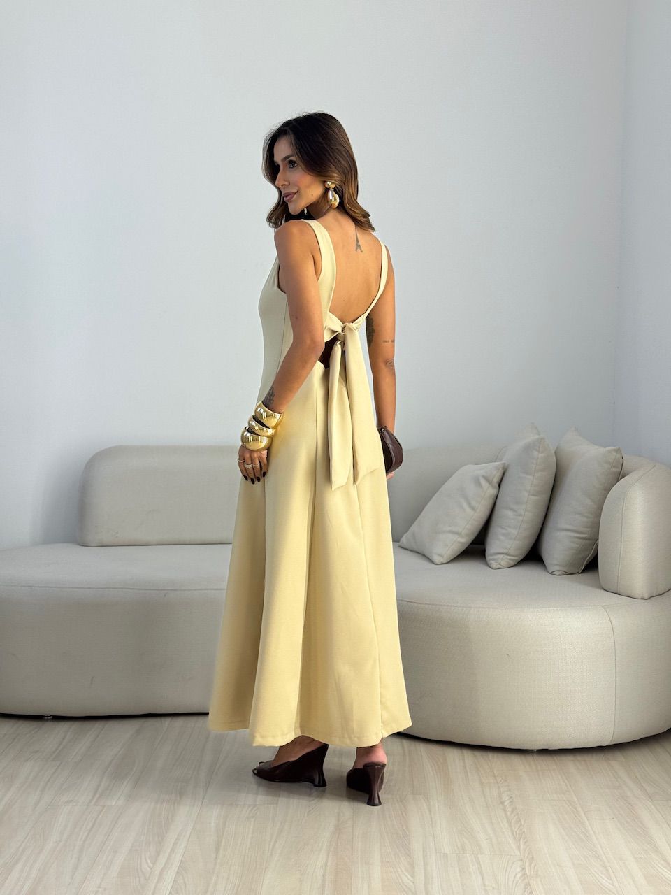 VESTIDO BEATRIZ LONGO NUDE