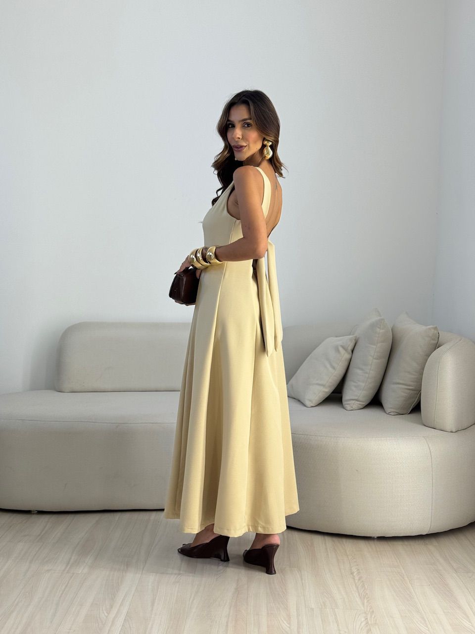 VESTIDO BEATRIZ LONGO NUDE