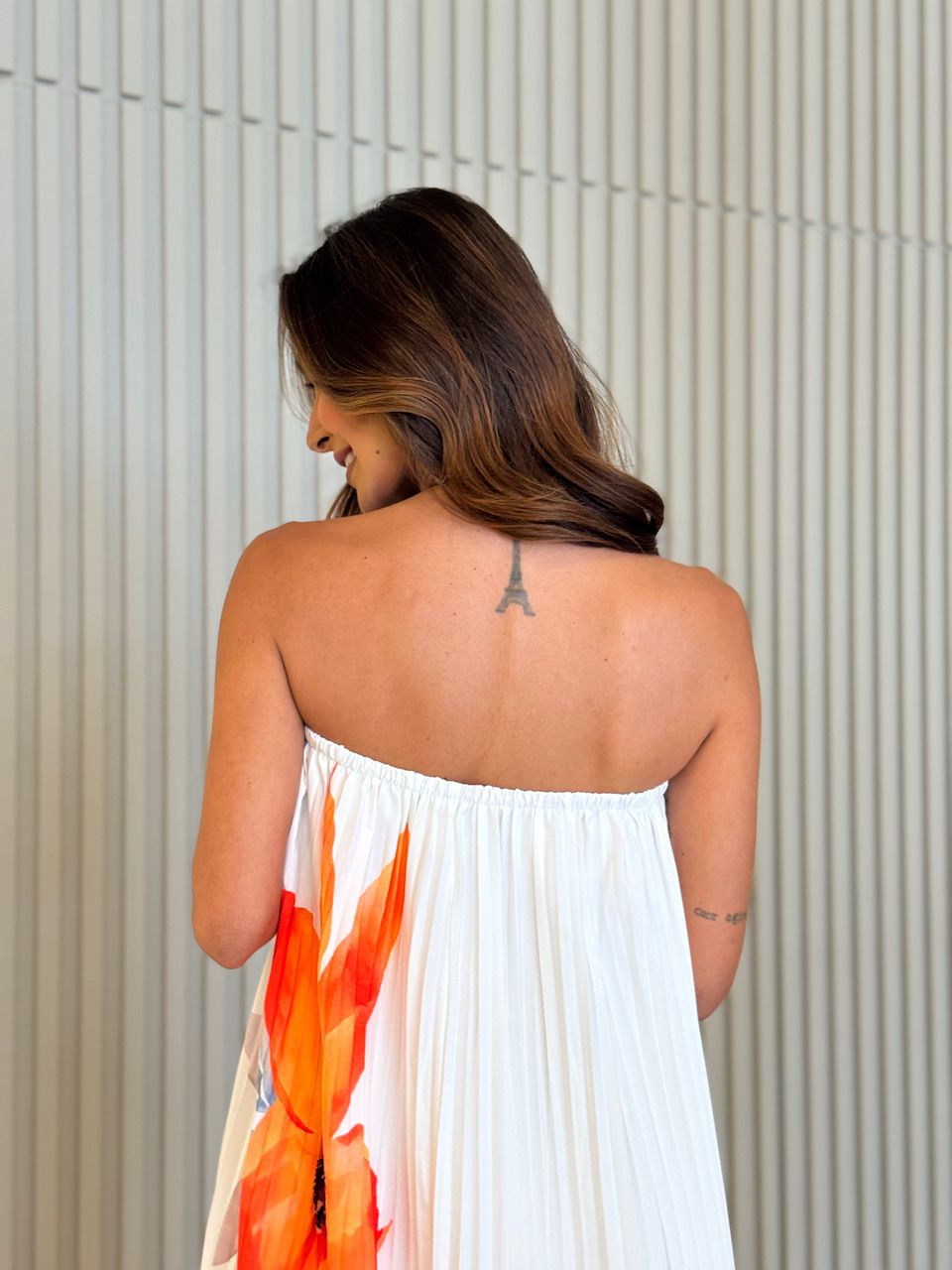 VESTIDO ELIZABETH PLISSADO ESTAMPADO OFF