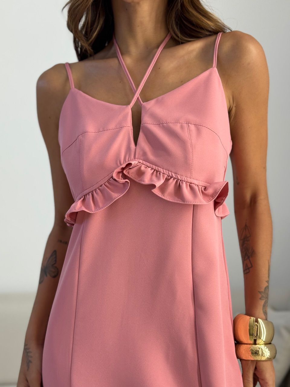 VESTIDO NICOLE CURTO ROSÊ