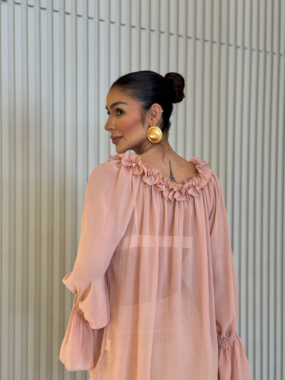 BATA CIBELE BABADO ROSA