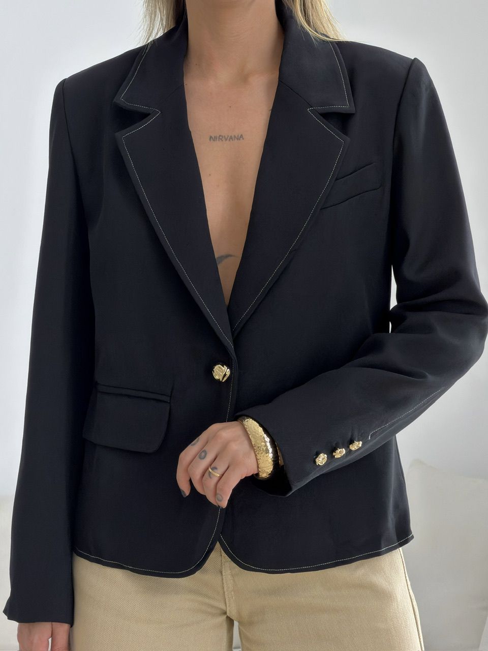 BLAZER CAETANA ALFAIATARIA PRETO