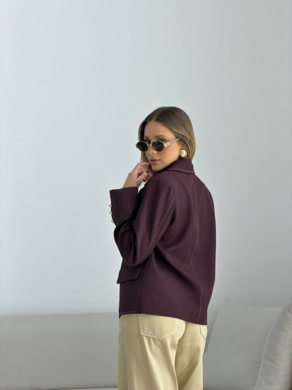 BLAZER CAETANA ALFAIATARIA VINHO