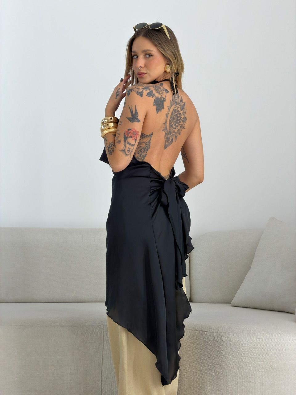 BLUSA CRISTIANE FRENTE ÚNICA PRETA