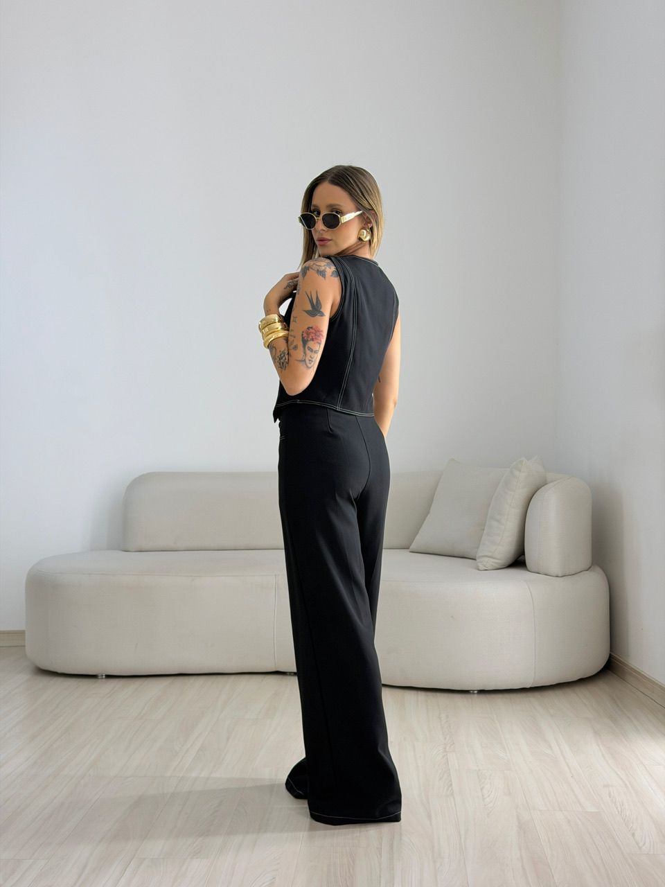 CONJUNTO CLÉIA COLETE CALÇA PRETO