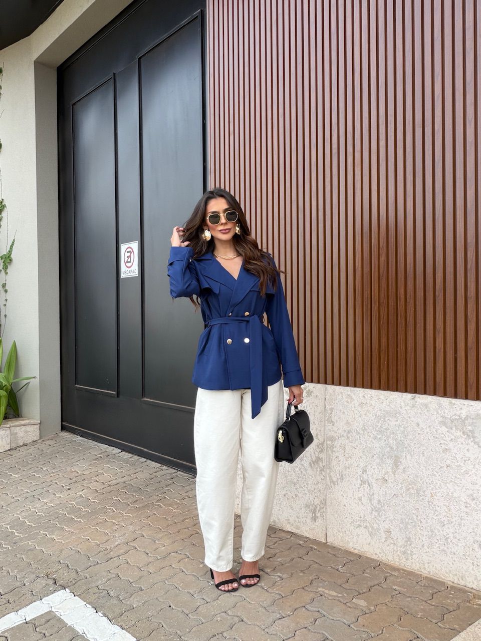 BLAZER ISABELY FAIXA MARINHO