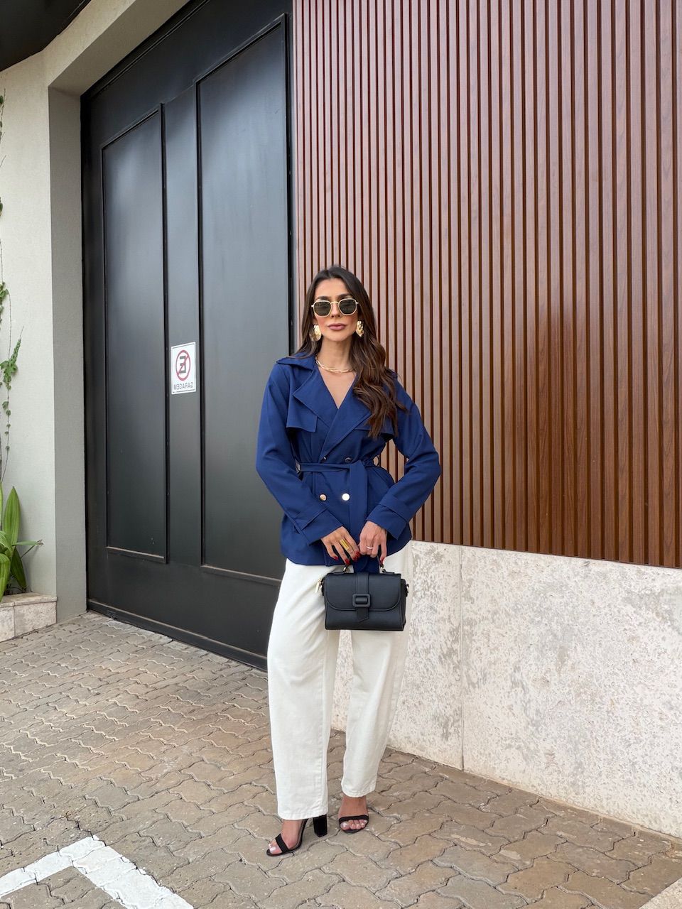 BLAZER ISABELY FAIXA MARINHO