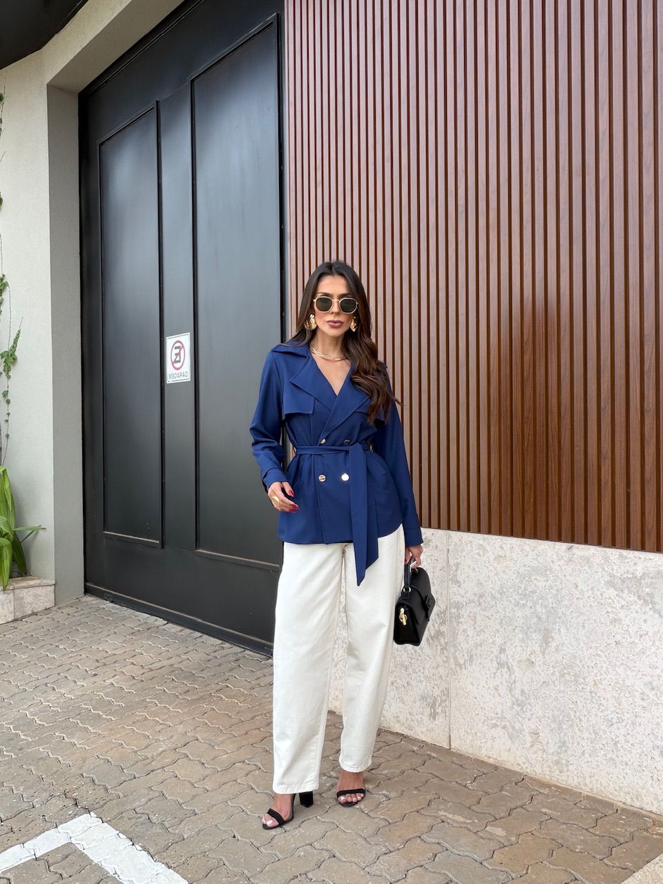 BLAZER ISABELY FAIXA MARINHO