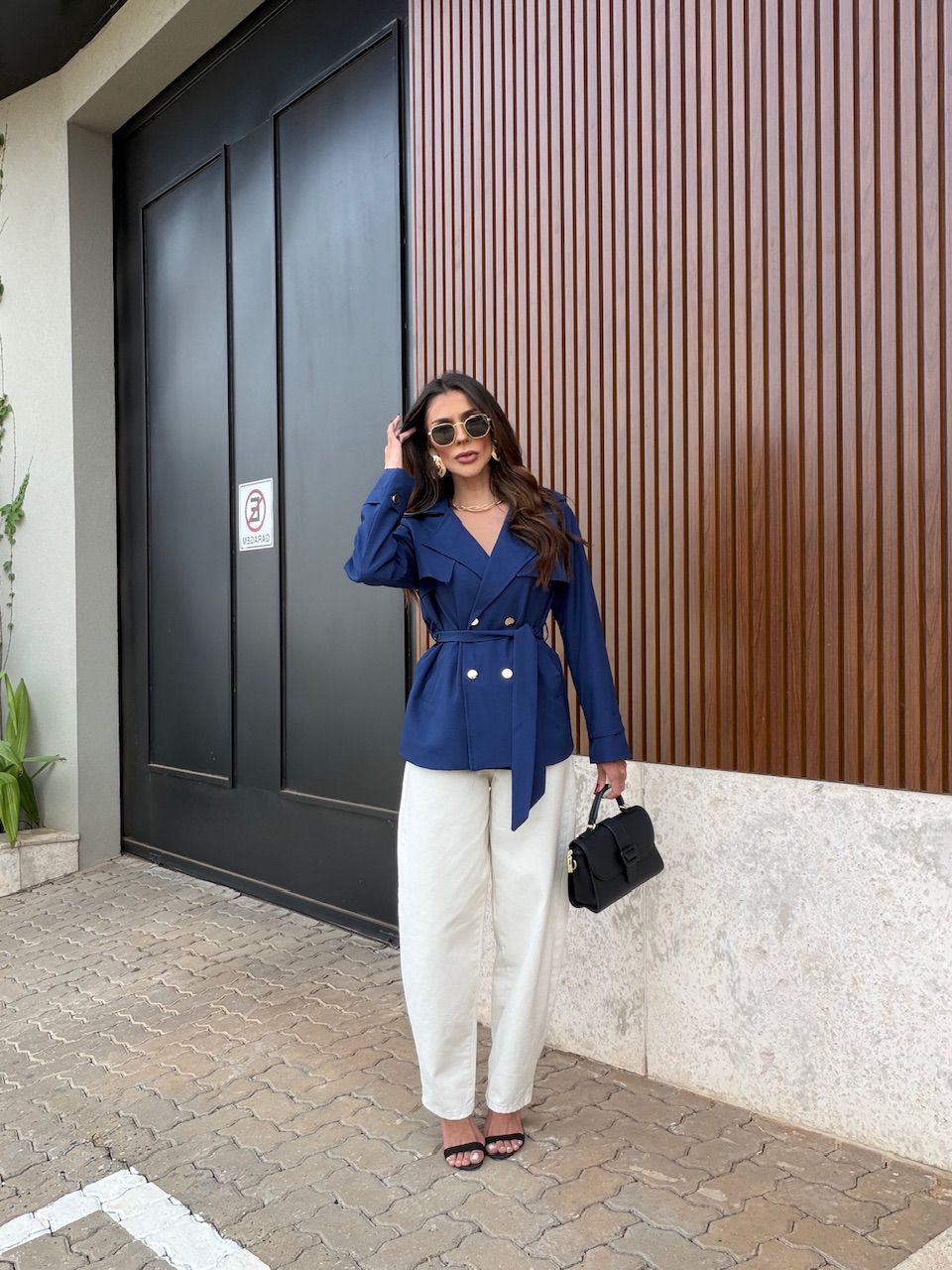 BLAZER ISABELY FAIXA MARINHO