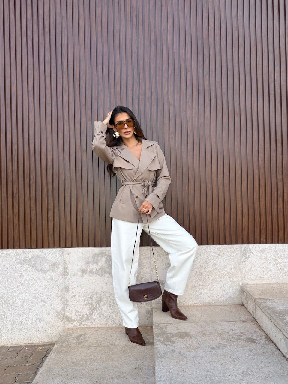 BLAZER ISABELY FAIXA NUDE