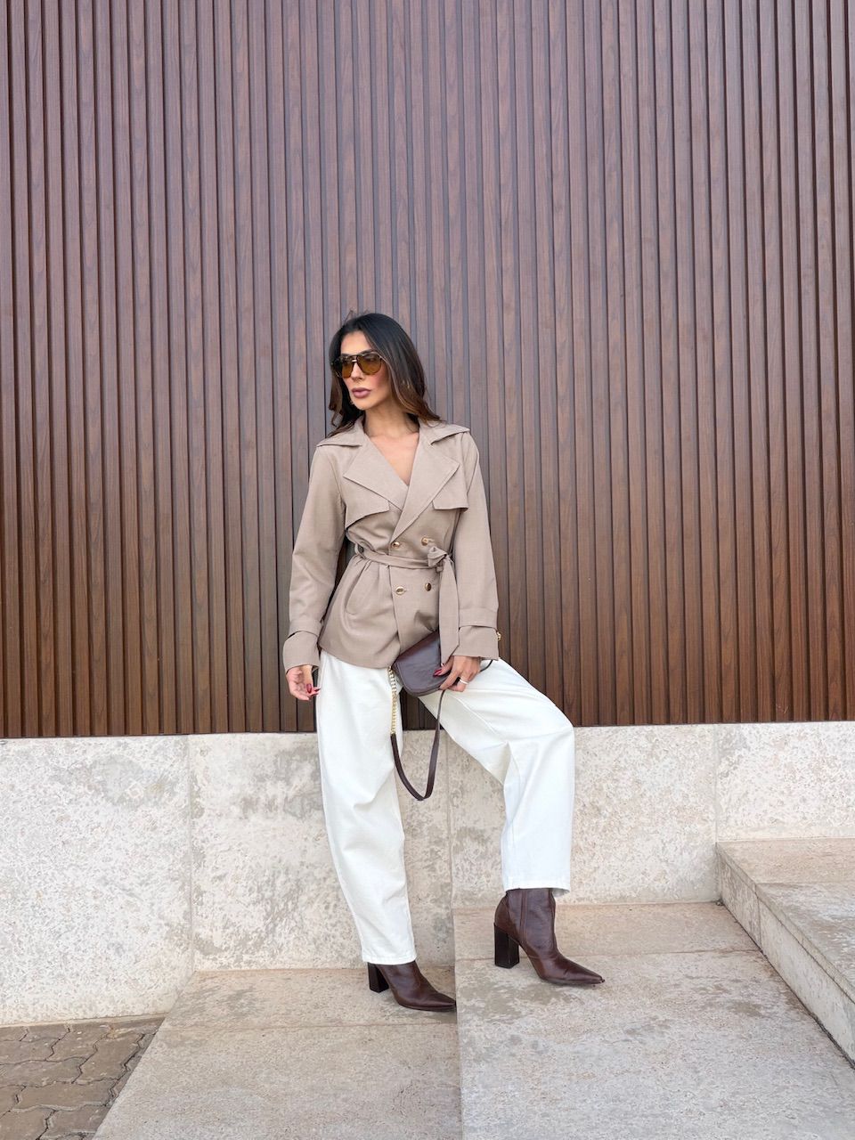 BLAZER ISABELY FAIXA NUDE