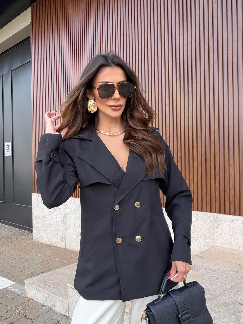 BLAZER ISABELY FAIXA PRETO