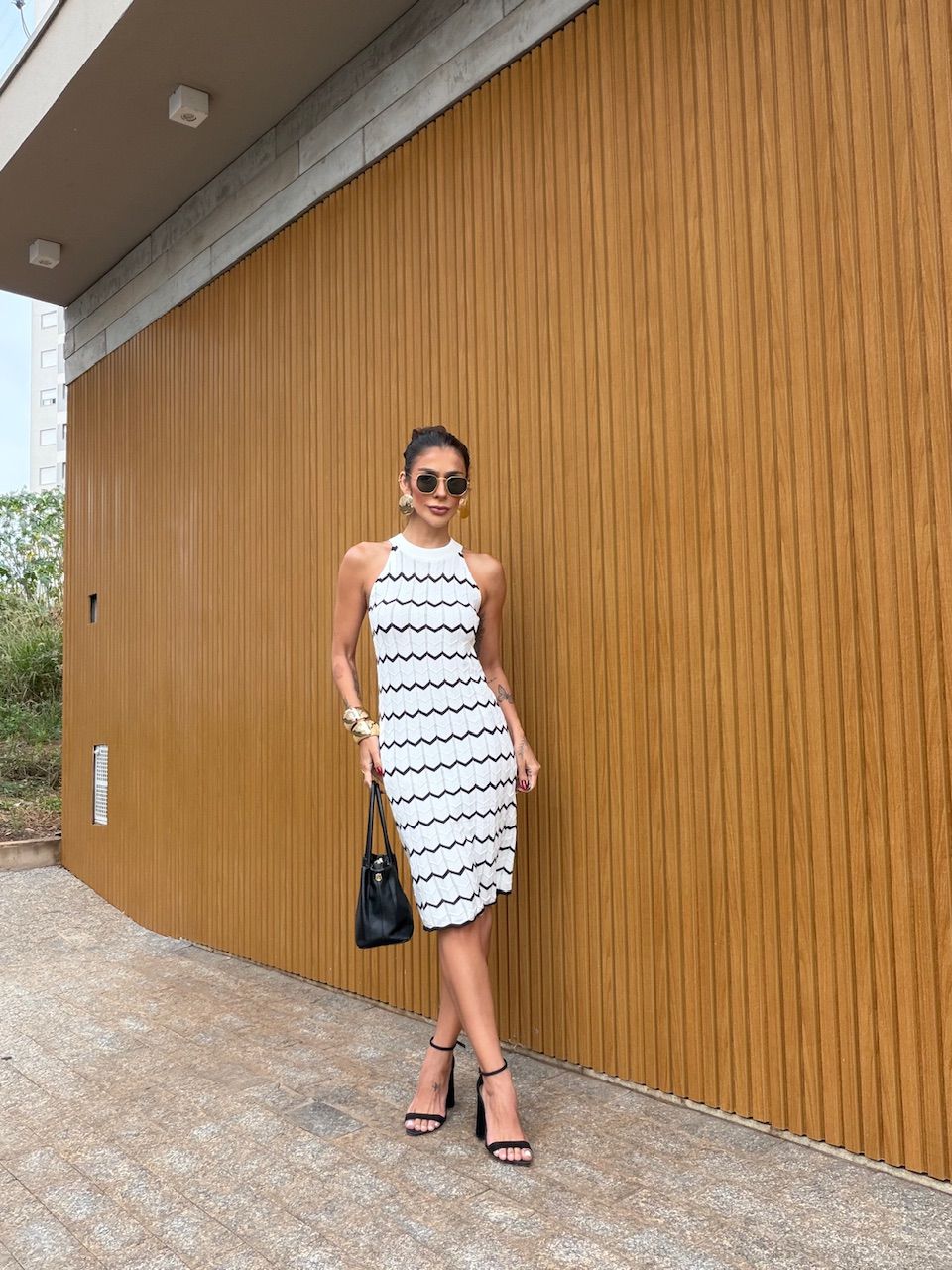 VESTIDO ALÍCIA TRICOT OFF - 0077700048 - CAROLLA FERRARO
