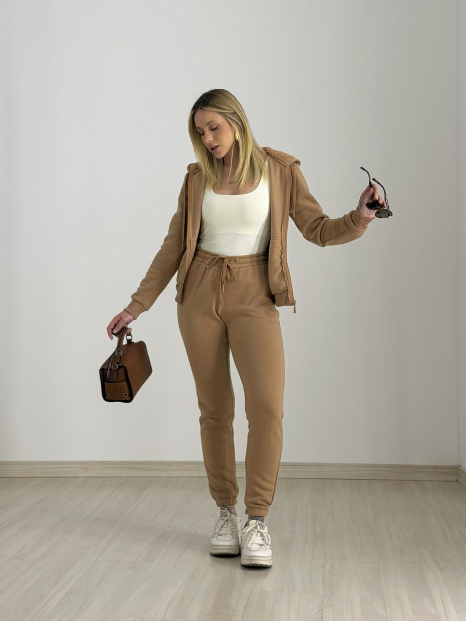 CONJUNTO ROSE MOLETOM NUDE