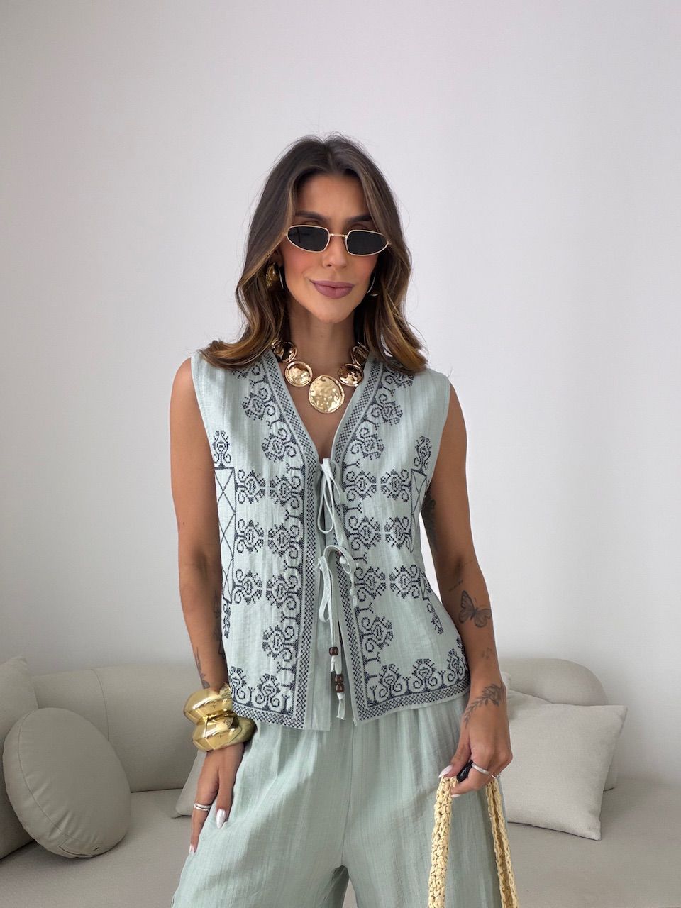 CONJUNTO GIULIA ESTAMPADO VERDE