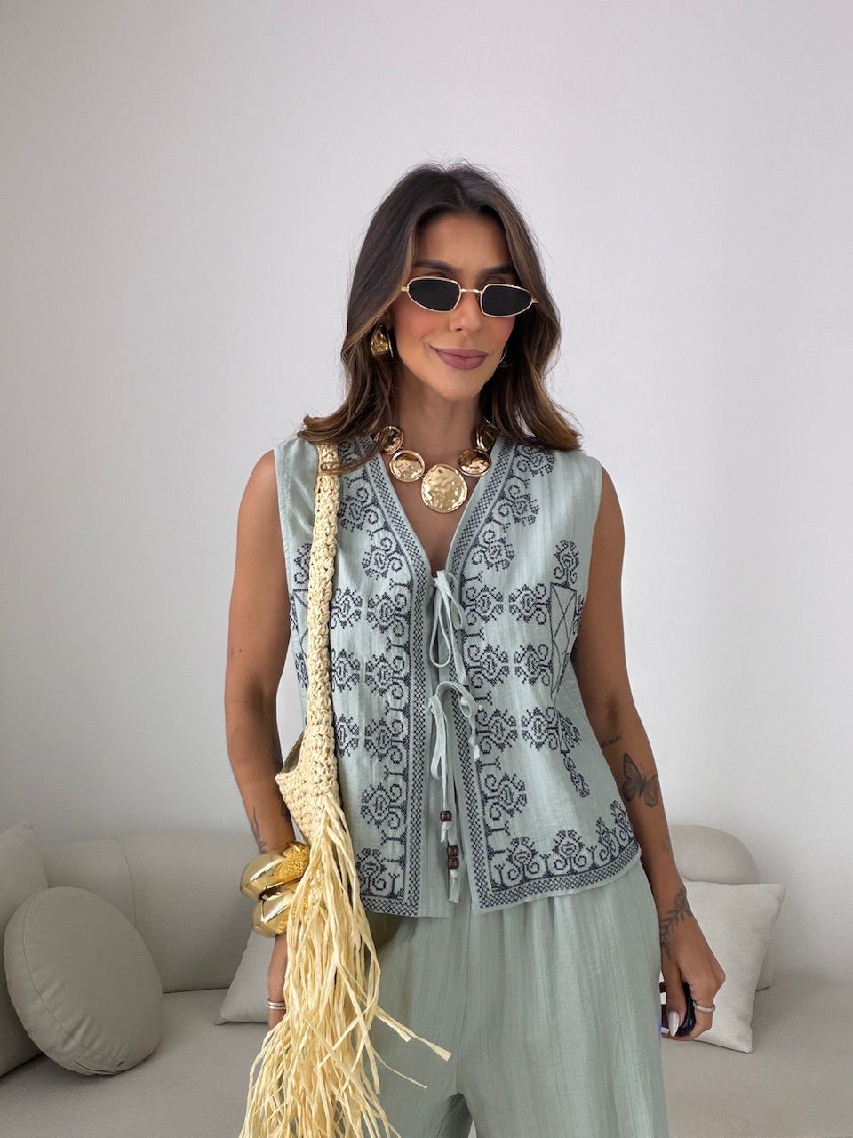 CONJUNTO GIULIA ESTAMPADO VERDE