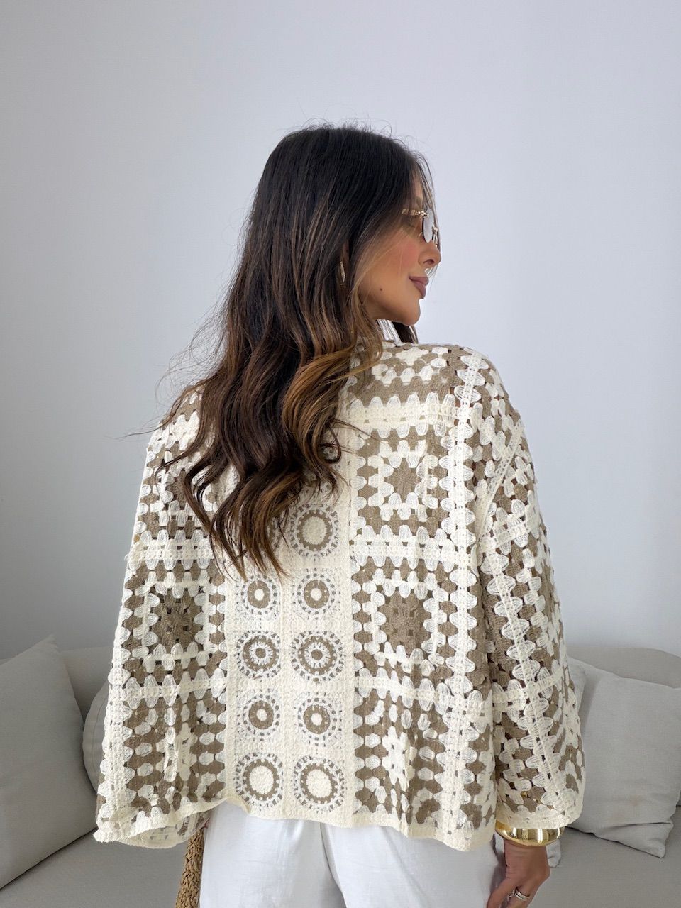 KIMONO PRISCILA ESTAMPADO CAQUI