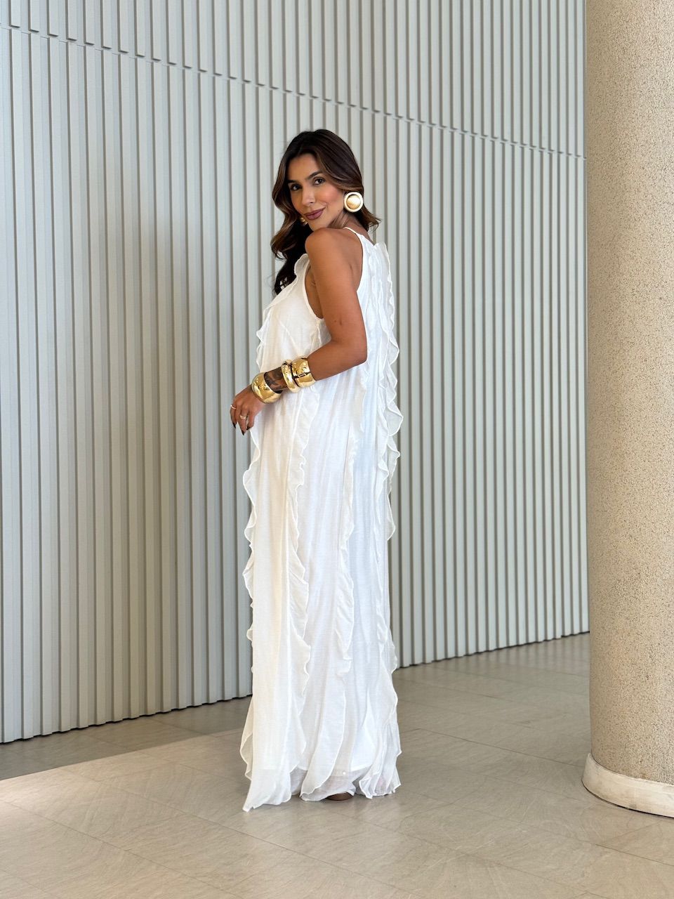 VESTIDO ALICE BABADO OFF