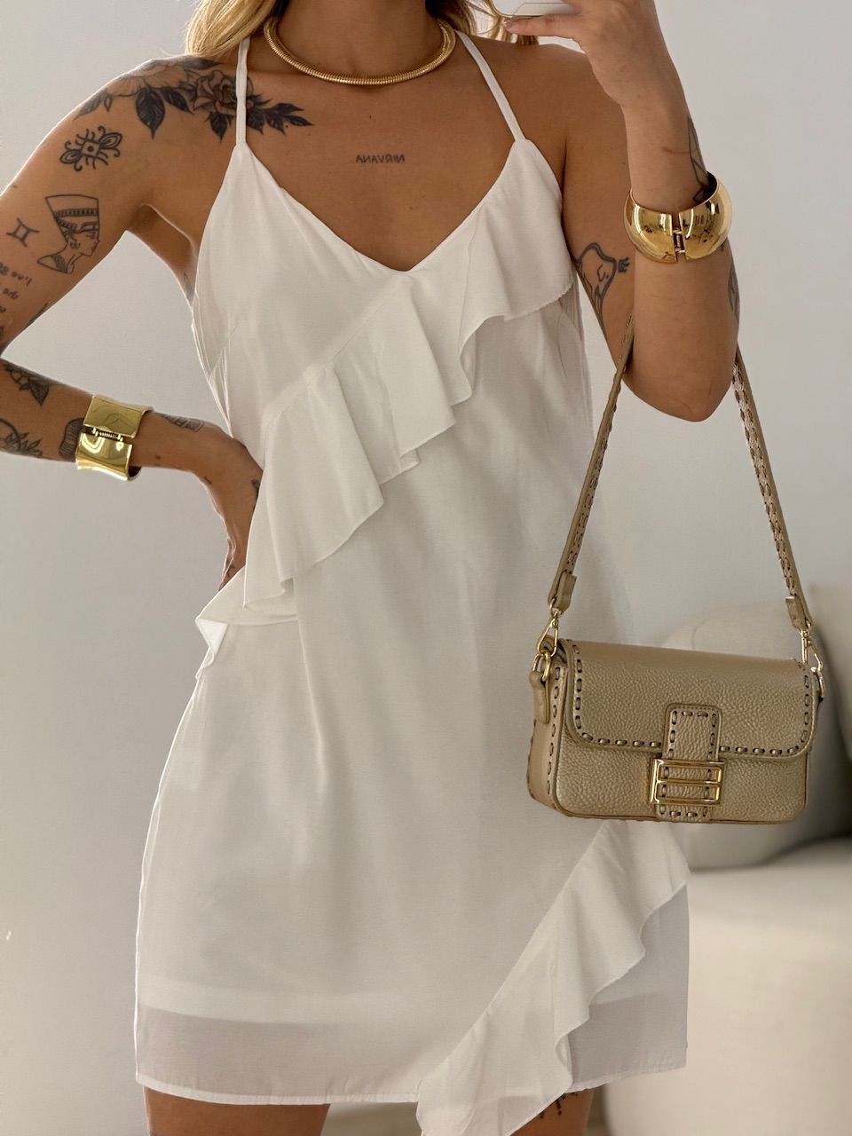 VESTIDO ANA MARTA ALCINHA CURTO OFF