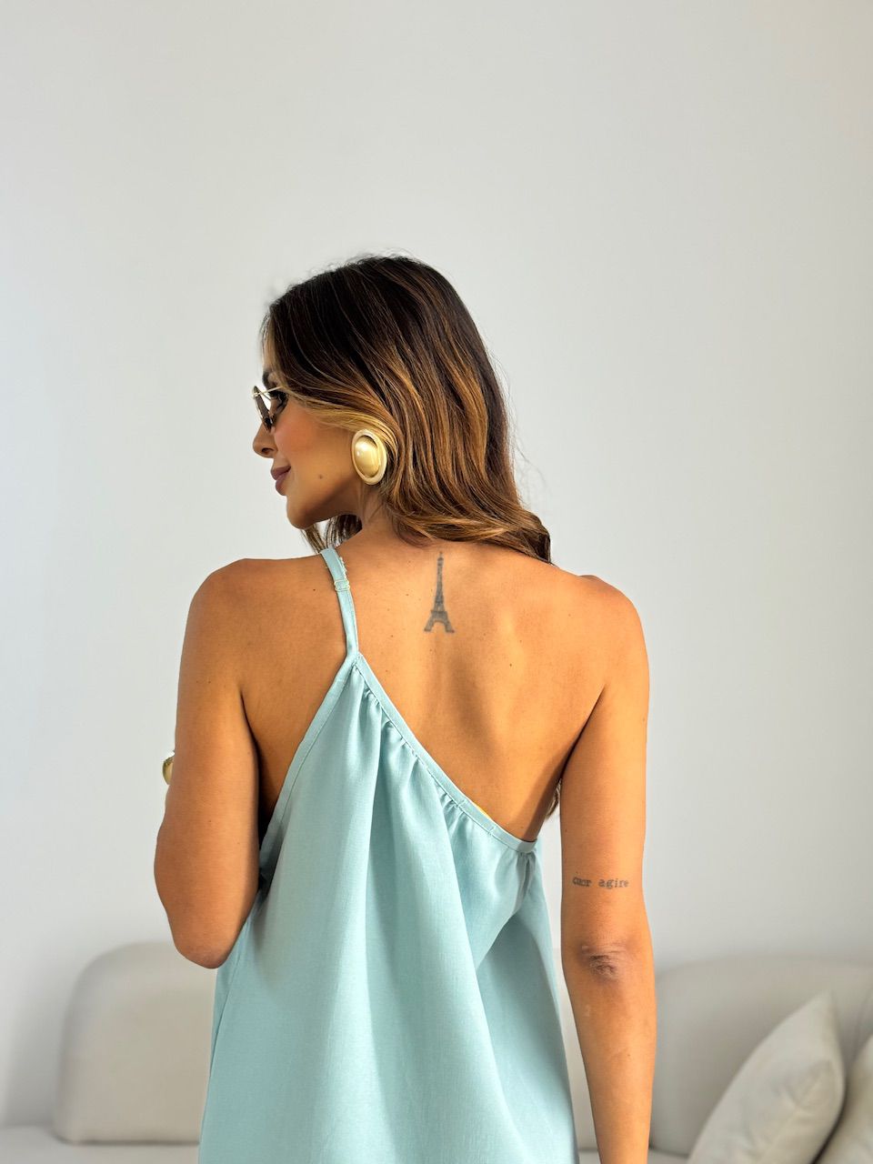 VESTIDO CLÉO NULA MANGA VERDE