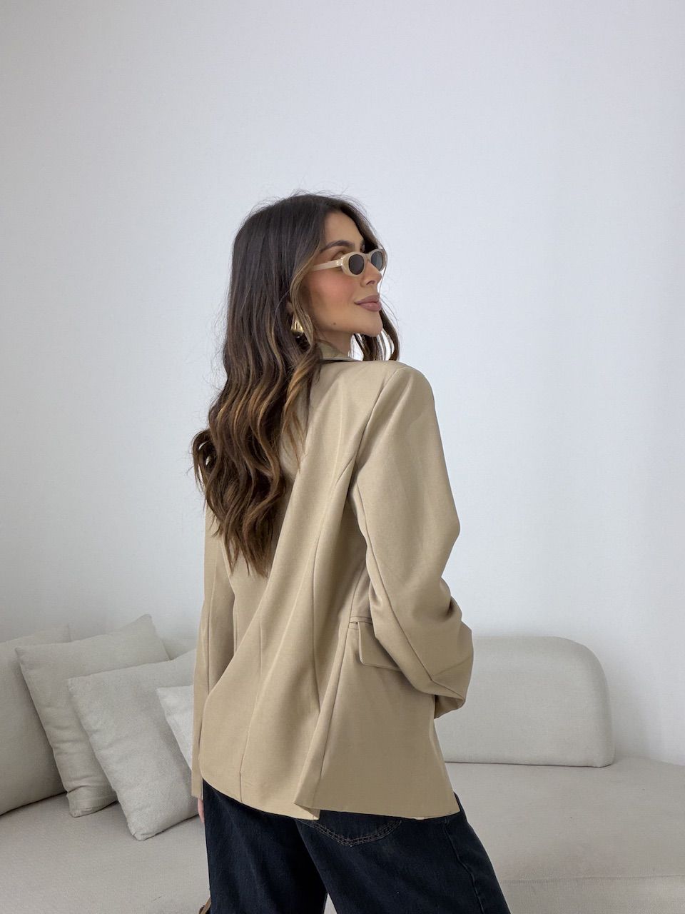 BLAZER VITÓRIA FORRADO CAQUI