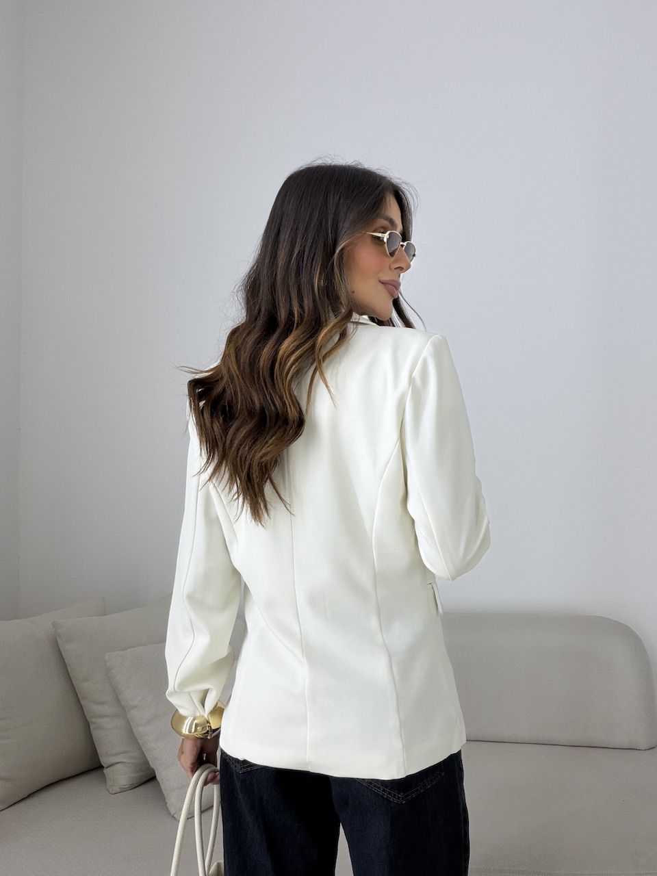 BLAZER VITÓRIA FORRADO MARFIM