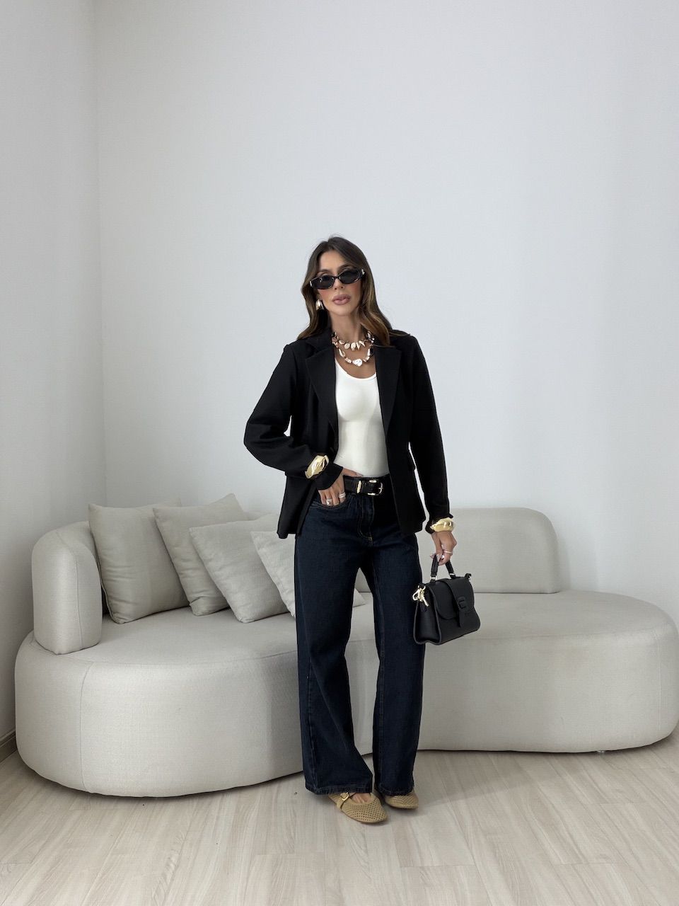 BLAZER VITÓRIA FORRADO PRETO