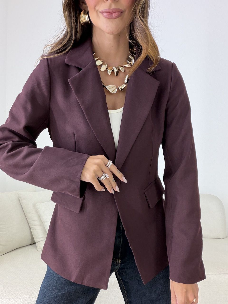 BLAZER VITÓRIA FORRADO UVA