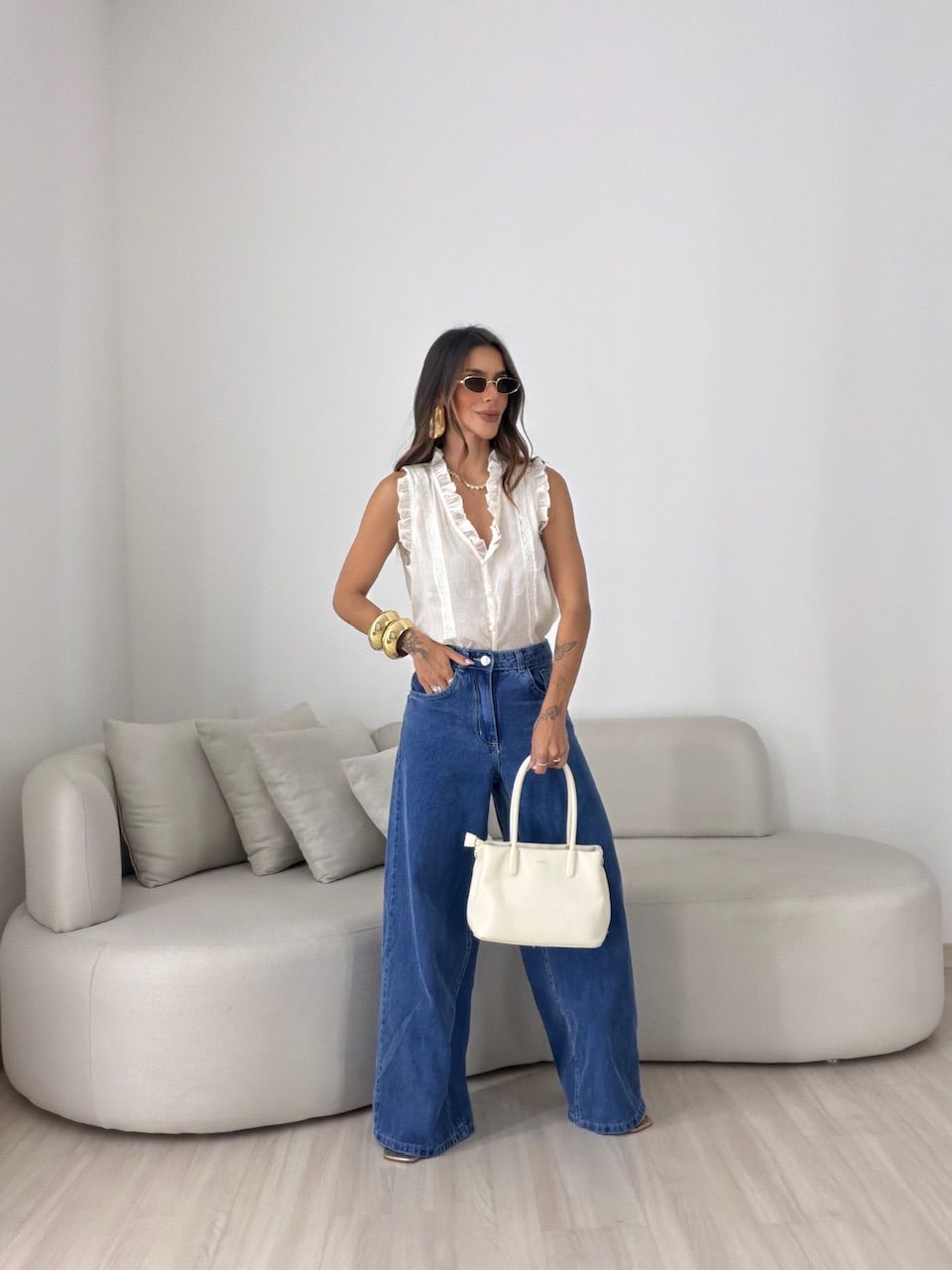 BLUSA FABRÍCIA BOTÕES OFF