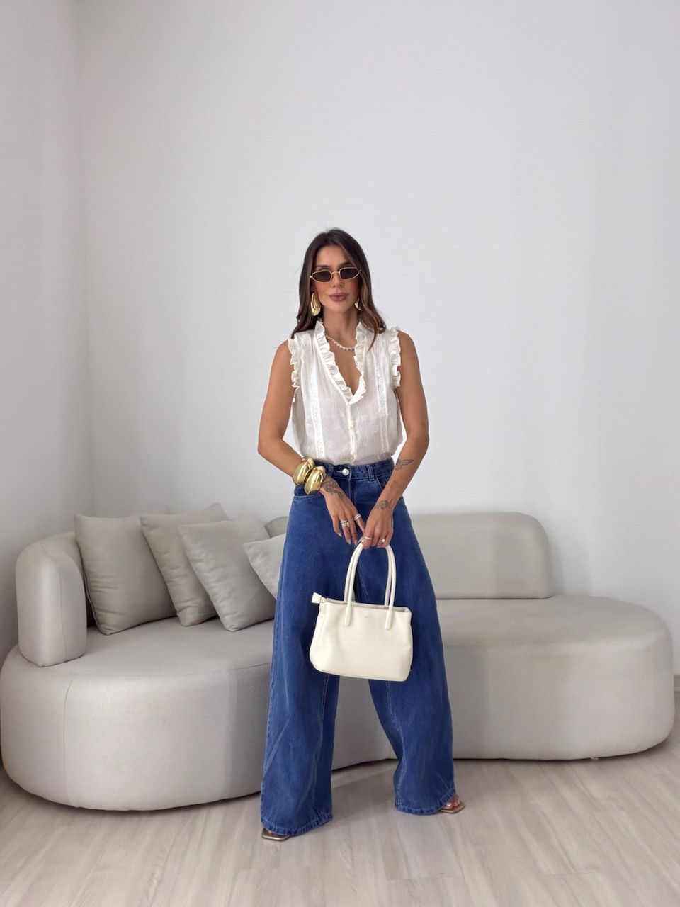 BLUSA FABRÍCIA BOTÕES OFF