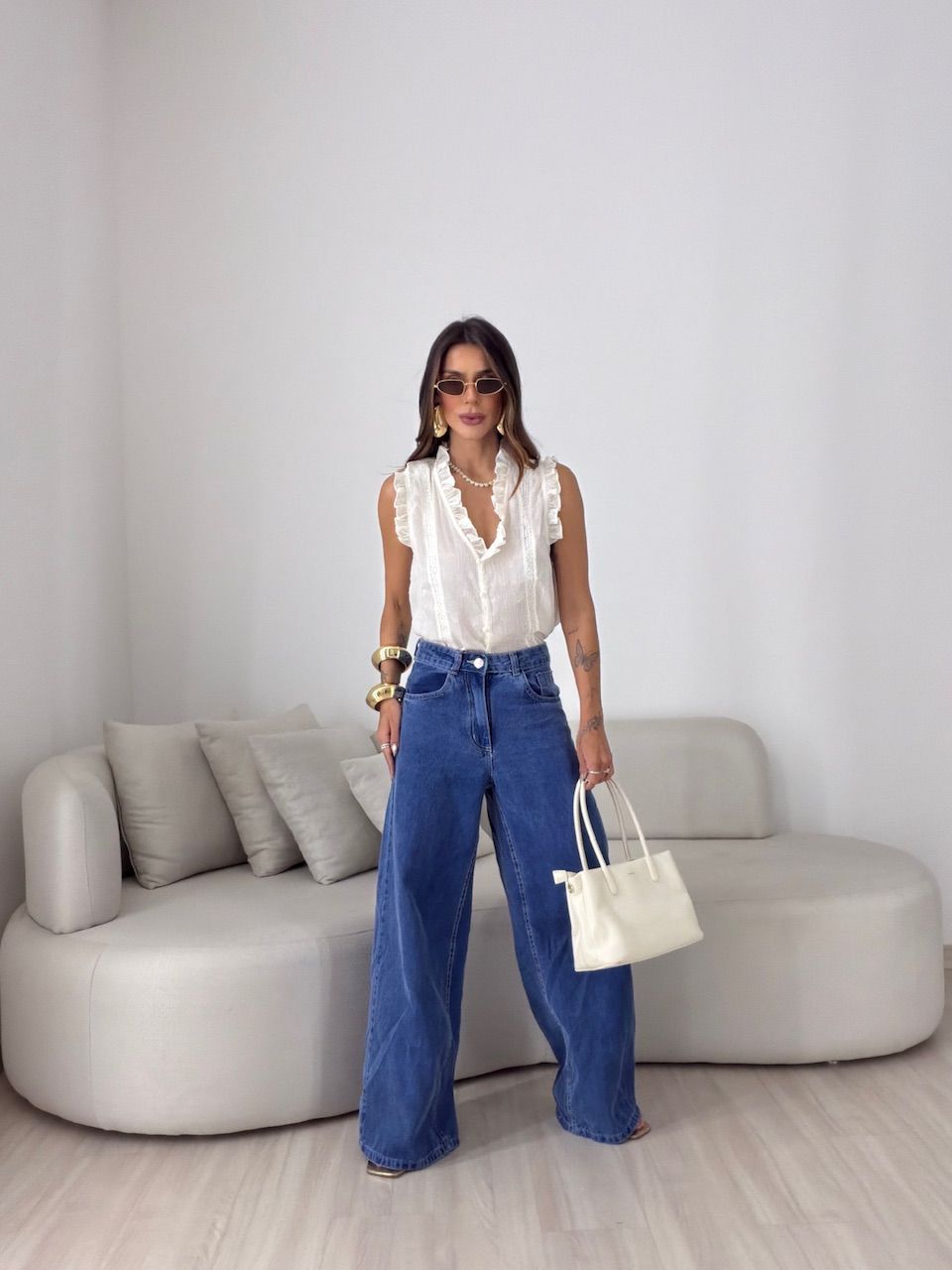 BLUSA FABRÍCIA BOTÕES OFF