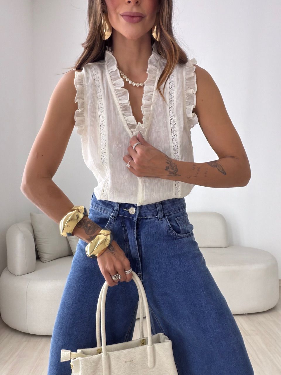 BLUSA FABRÍCIA BOTÕES OFF