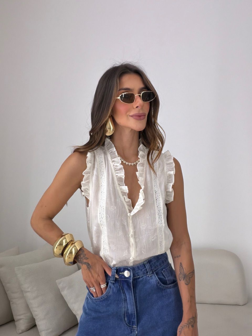 BLUSA FABRÍCIA BOTÕES OFF