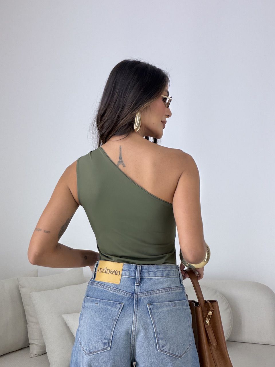 BODY VIVIAN NULA MANGA VERDE