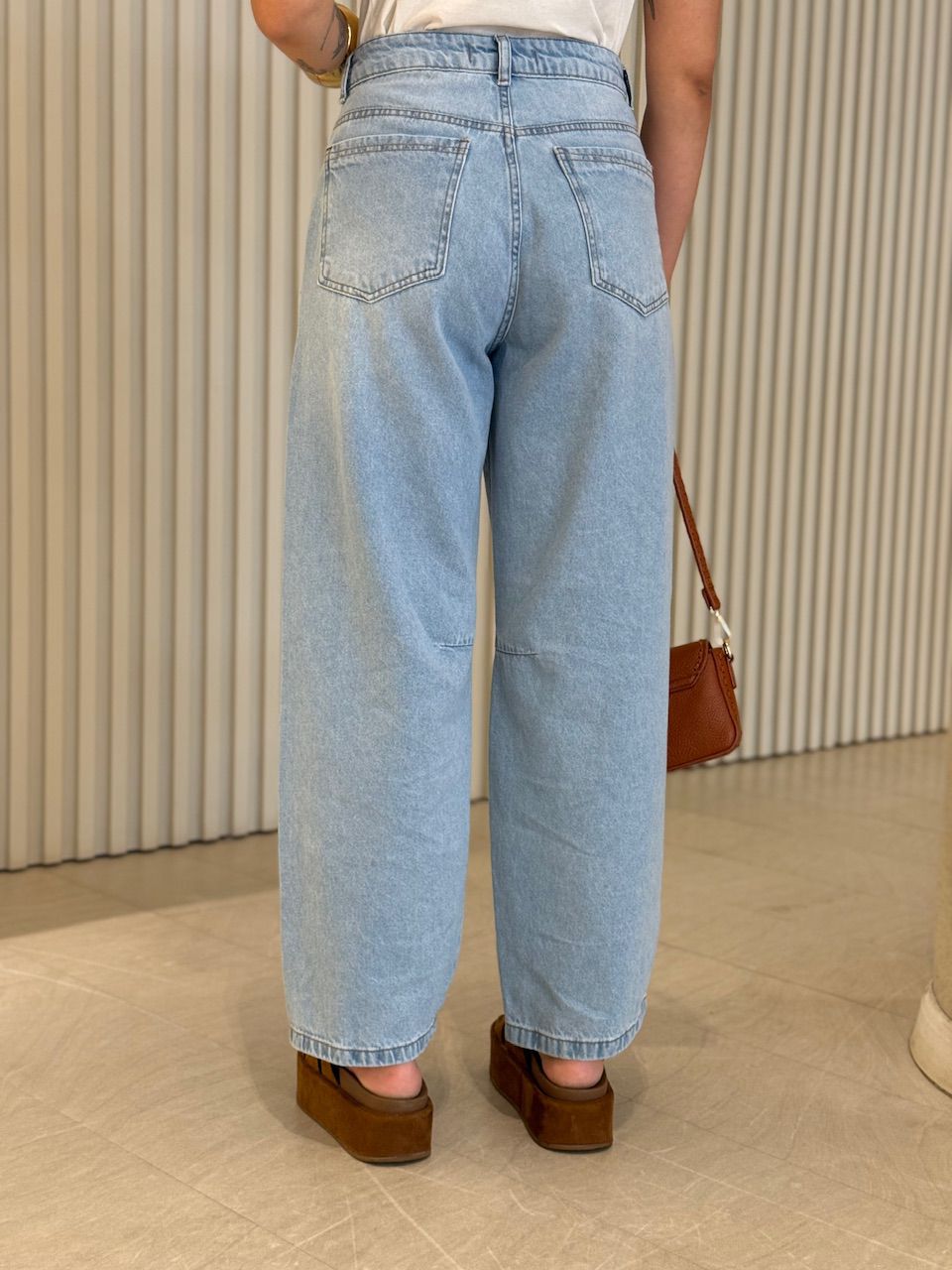 CALÇA SIMONE BALLOON JEANS CLARO