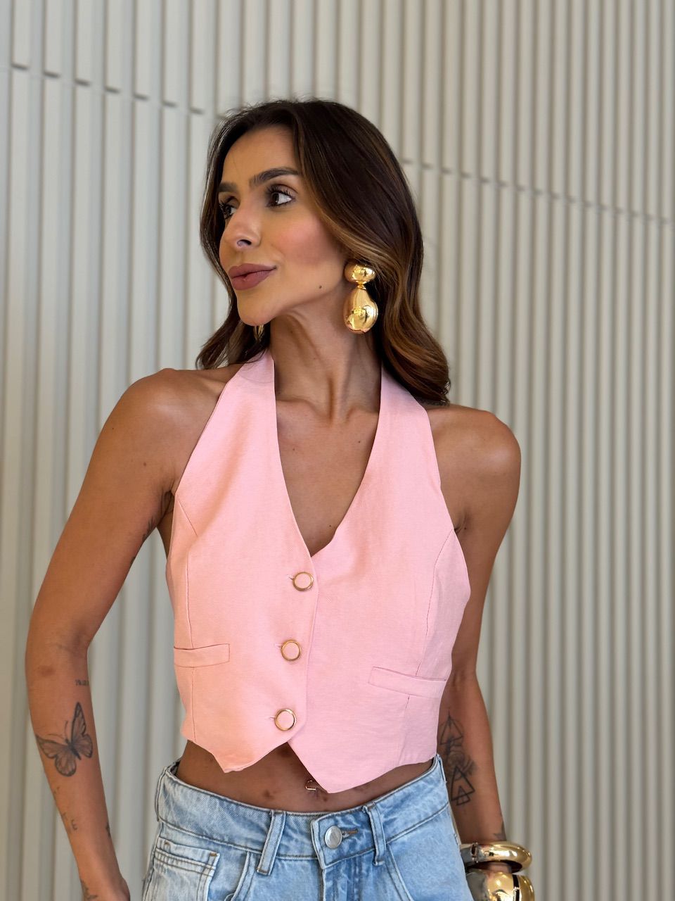 COLETE ALICIA FRENTE ÚNICA ROSA - 0073270031 - CAROLLA FERRARO