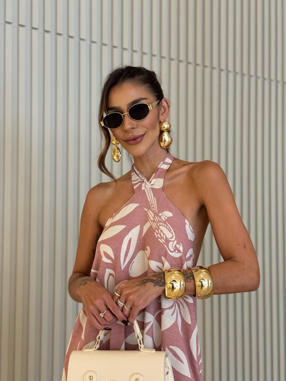 VESTIDO DAIANA ESTAMPADO ROSA