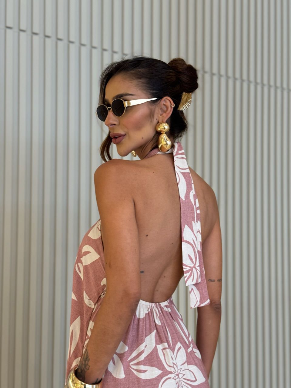 VESTIDO DAIANA ESTAMPADO ROSA