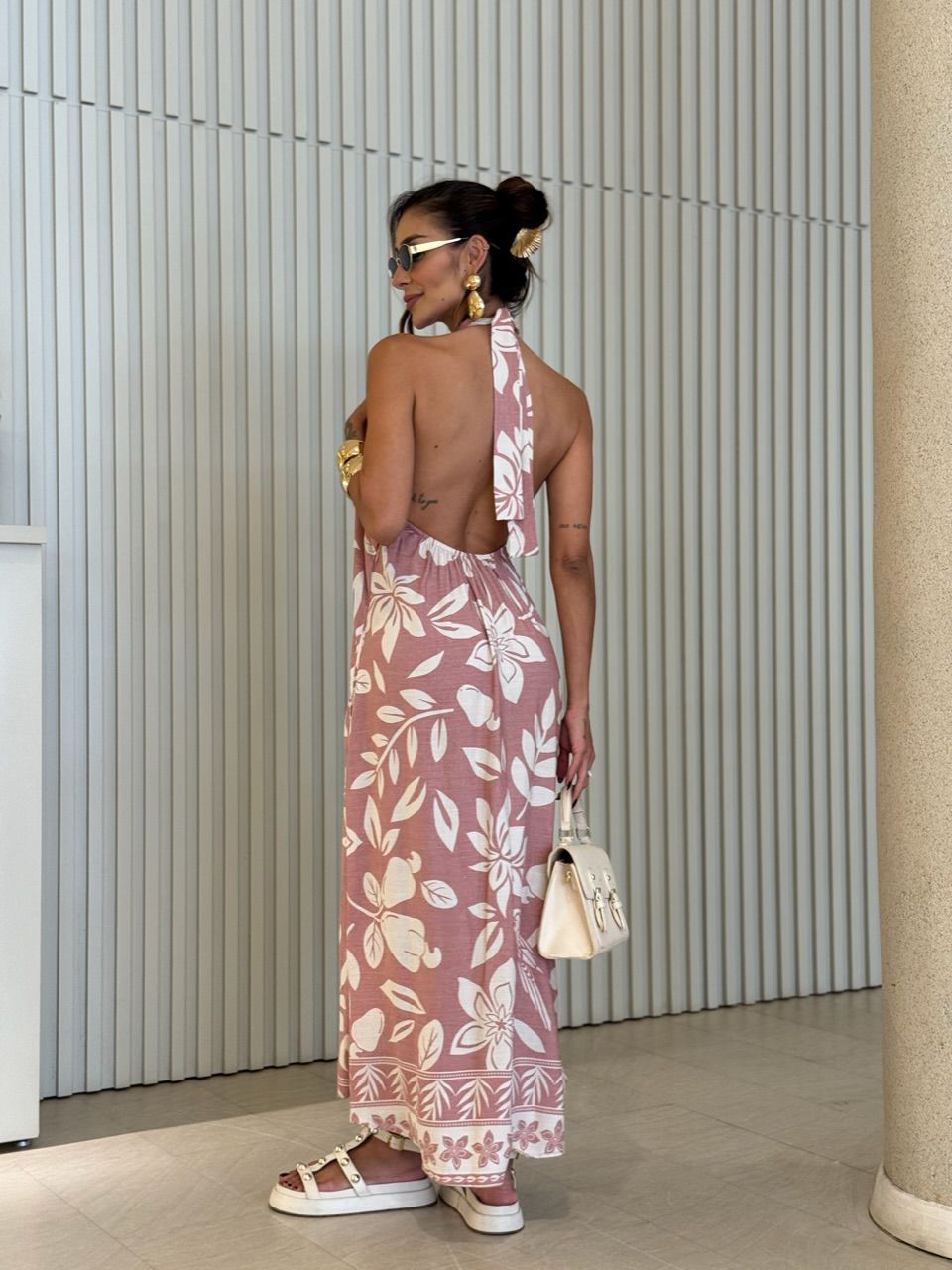 VESTIDO DAIANA ESTAMPADO ROSA