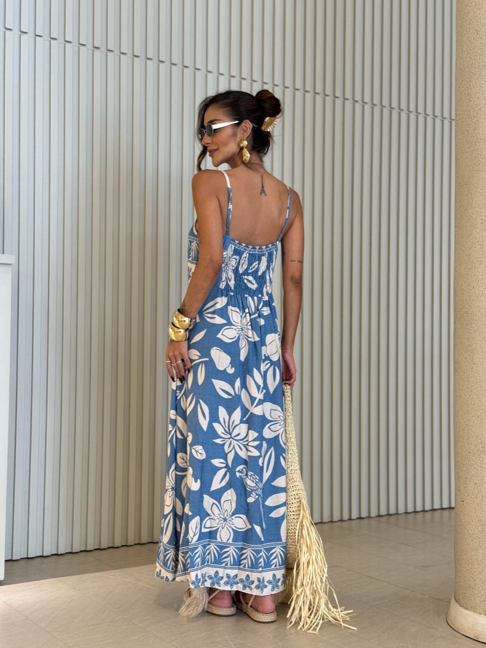 VESTIDO LAILA ESTAMPADO AZUL