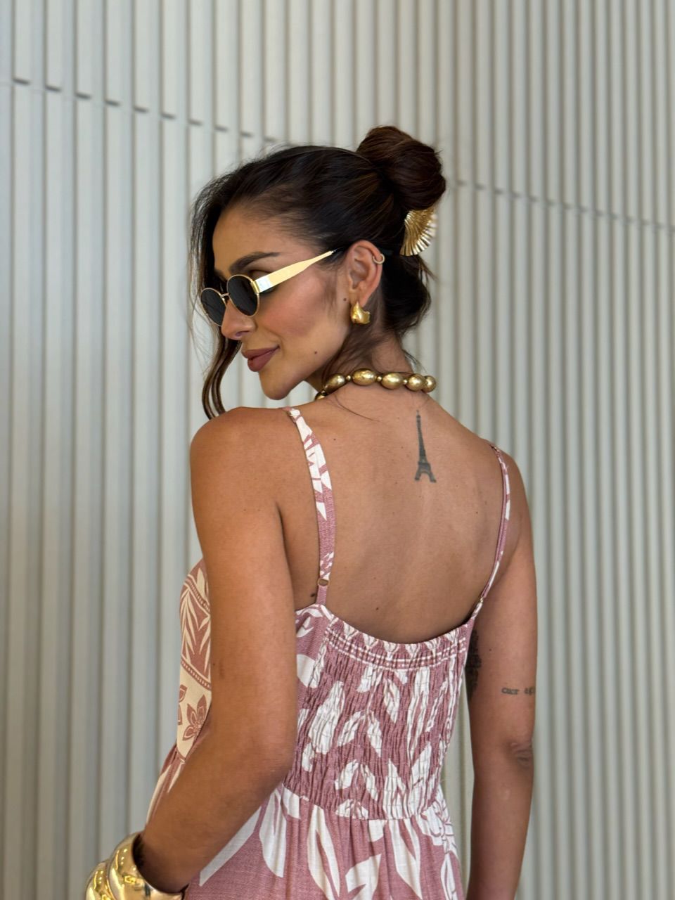 VESTIDO LAILA ESTAMPADO ROSA