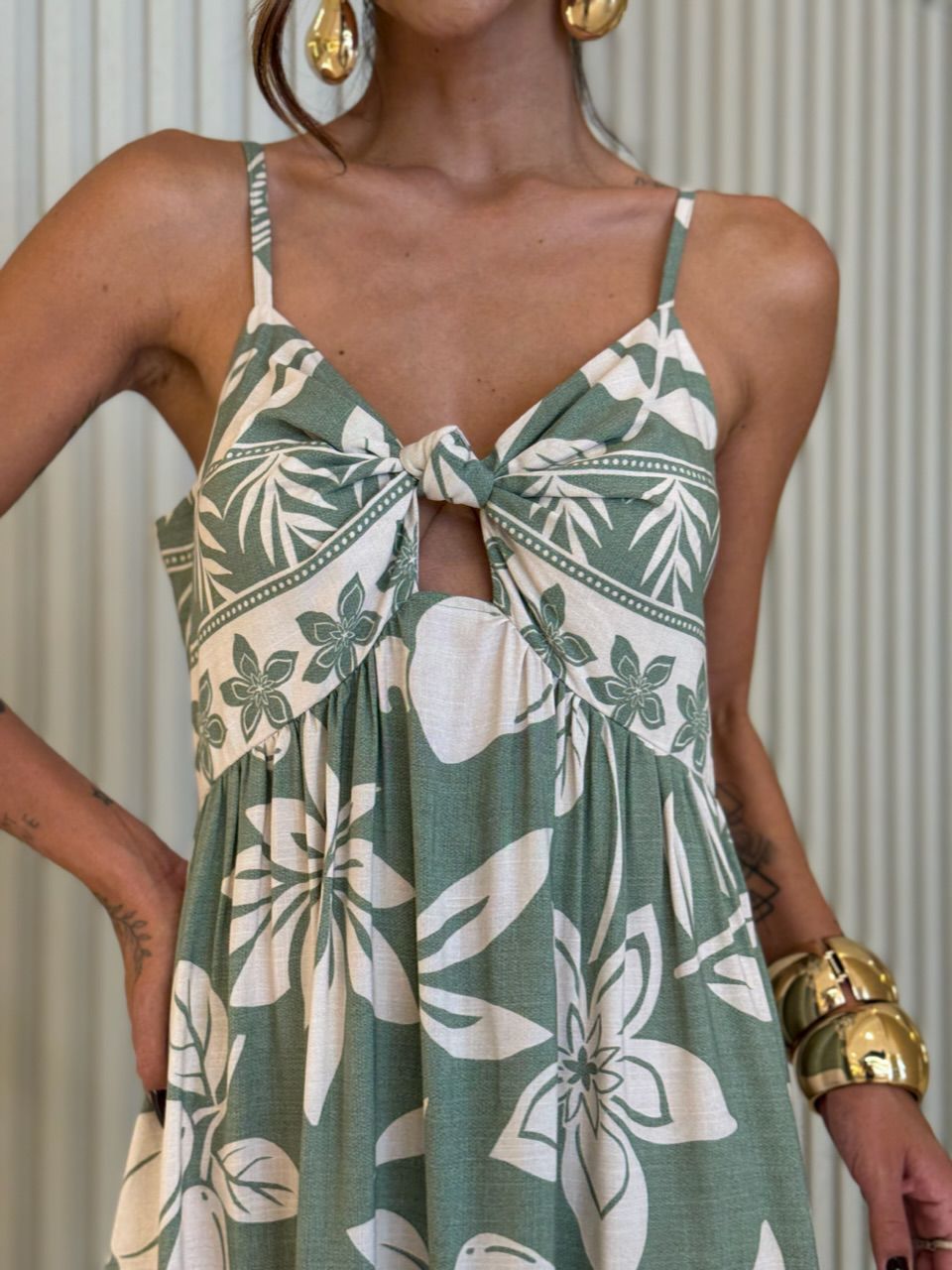 VESTIDO LAILA ESTAMPADO VERDE