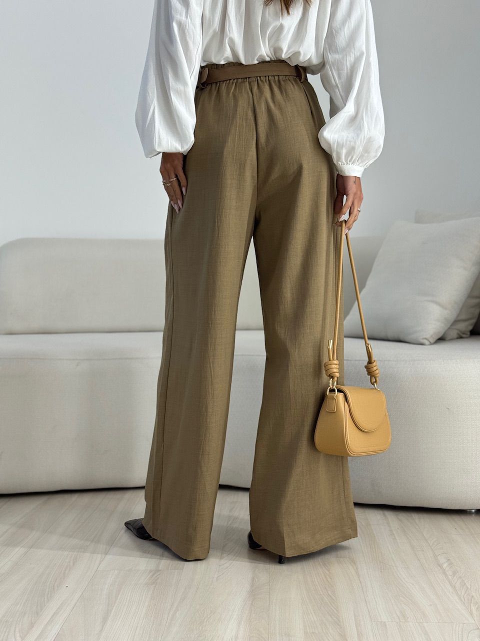 CALÇA PAULA CINTO NUDE