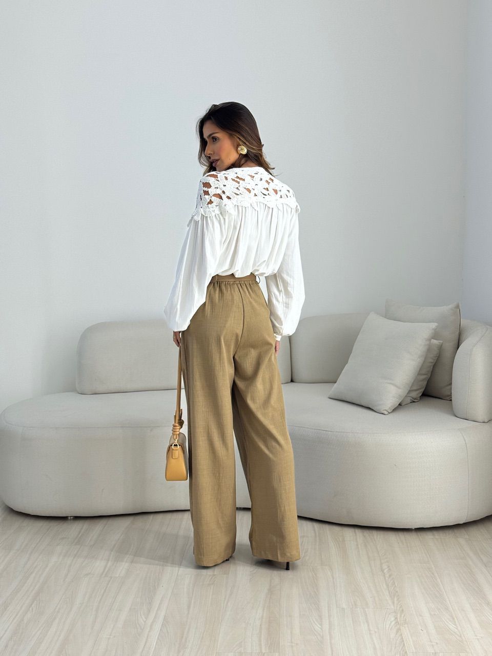 CALÇA PAULA CINTO NUDE